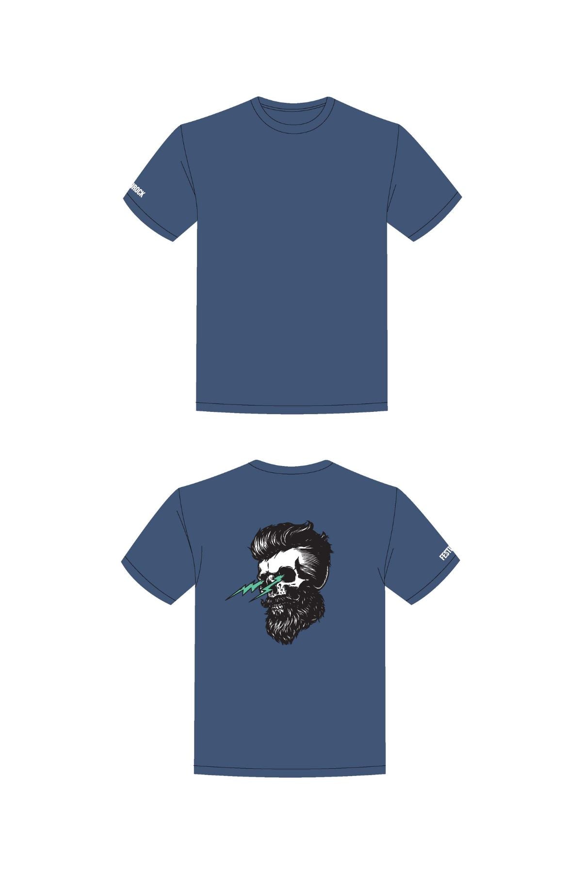 T-shirt à manches courtes marine - FestiRock