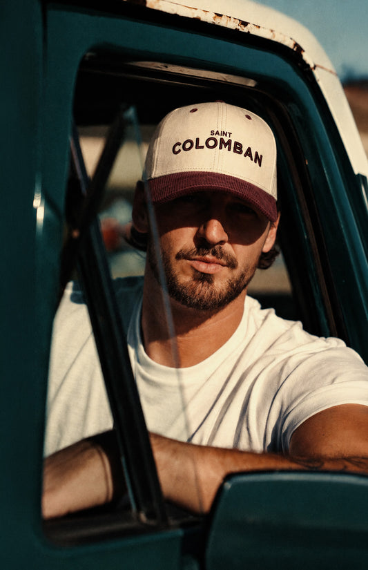 Casquette deux tons avec palette en corduroy