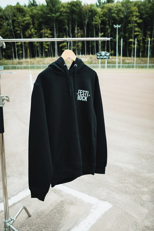 Chandail à capuchon noir - FestiRock
