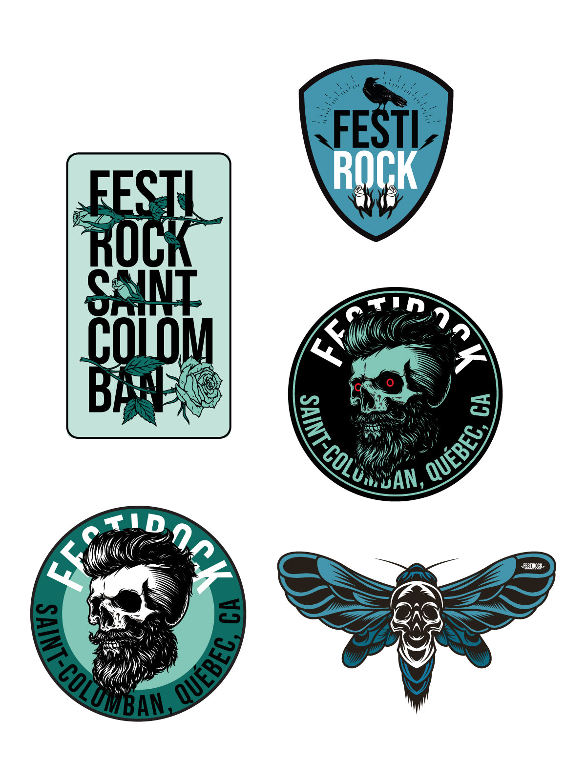 Écussons à repasser (Ensemble mystère de 3) - FestiRock