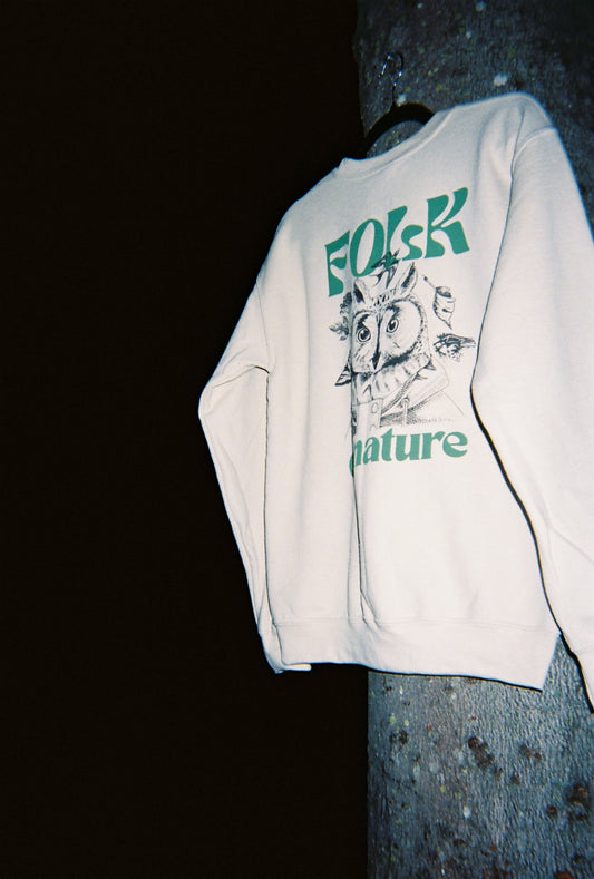 Chandail à manches longues crème - Folk de nature