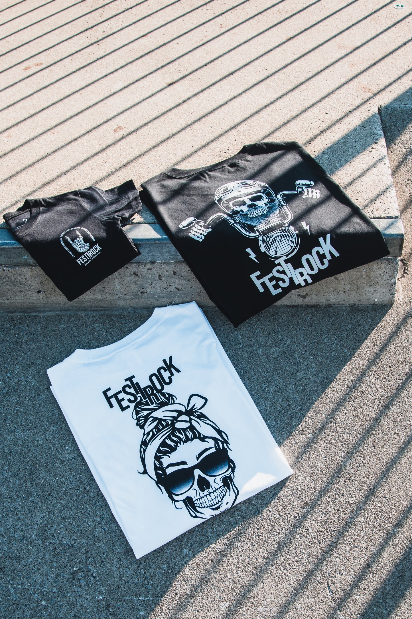 T-shirt à manches courtes blanc - FestiRock