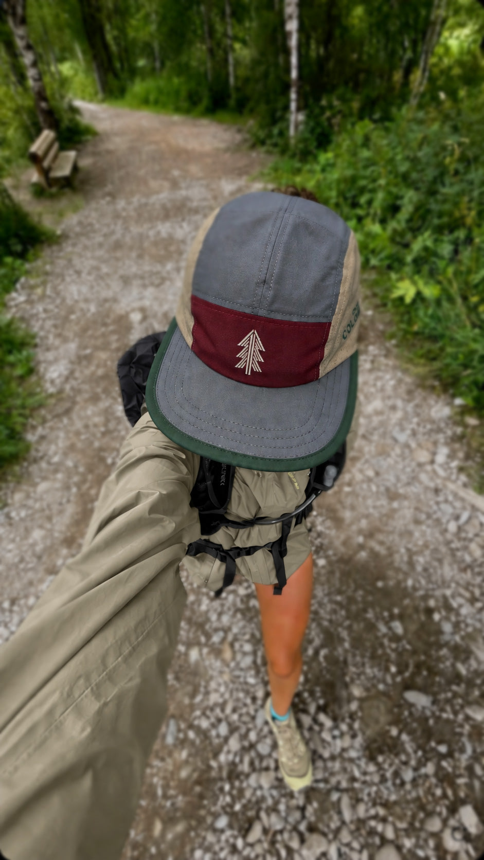 Casquette sportive en nylon 5 panneaux