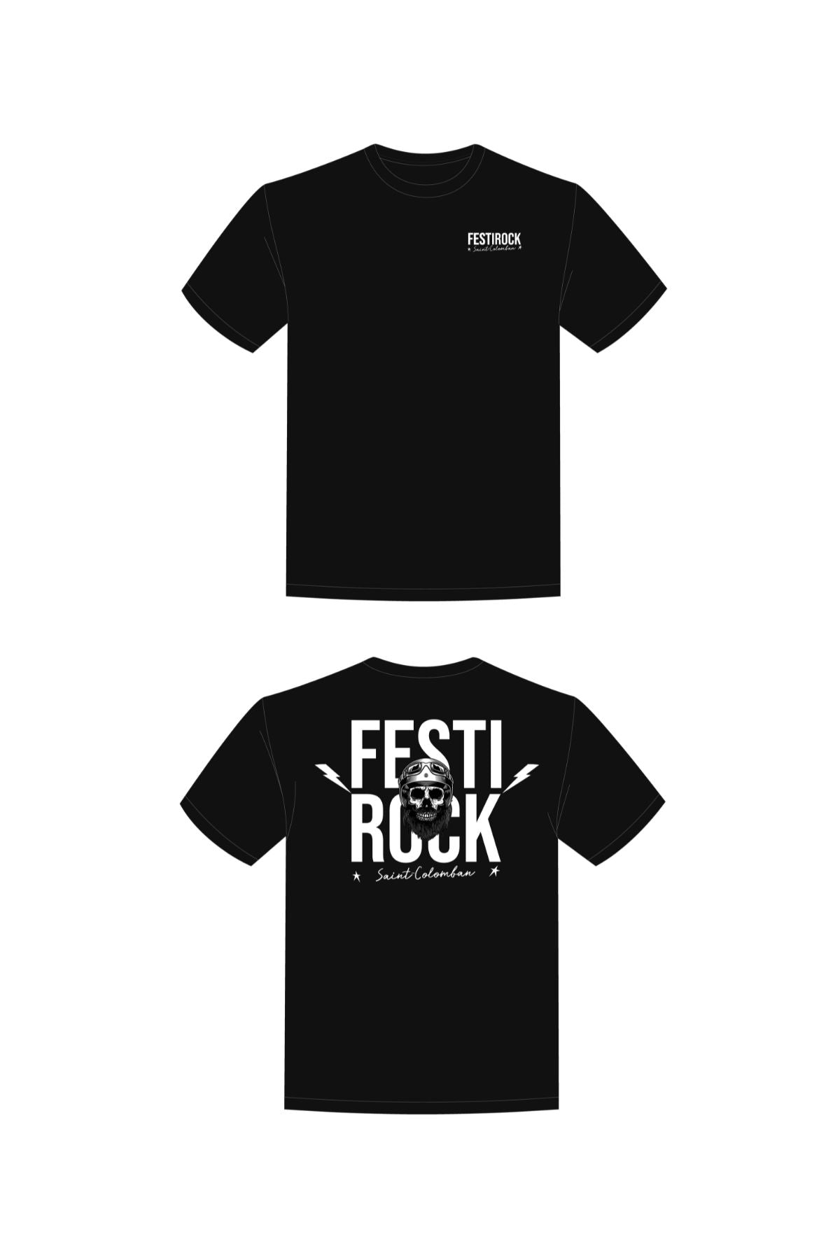 T-shirt à manches courtes noir - FestiRock