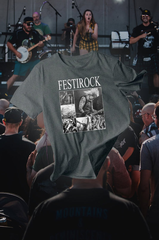 T-shirt à manches courtes gris - FestiRock